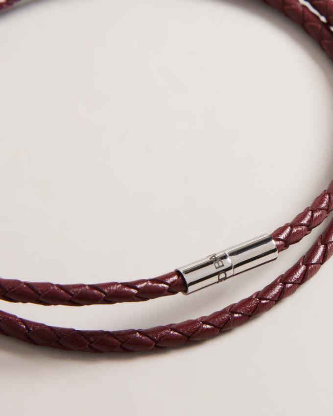 Bracelet Ted Baker Woven Bordeaux Homme | RMM-91533193